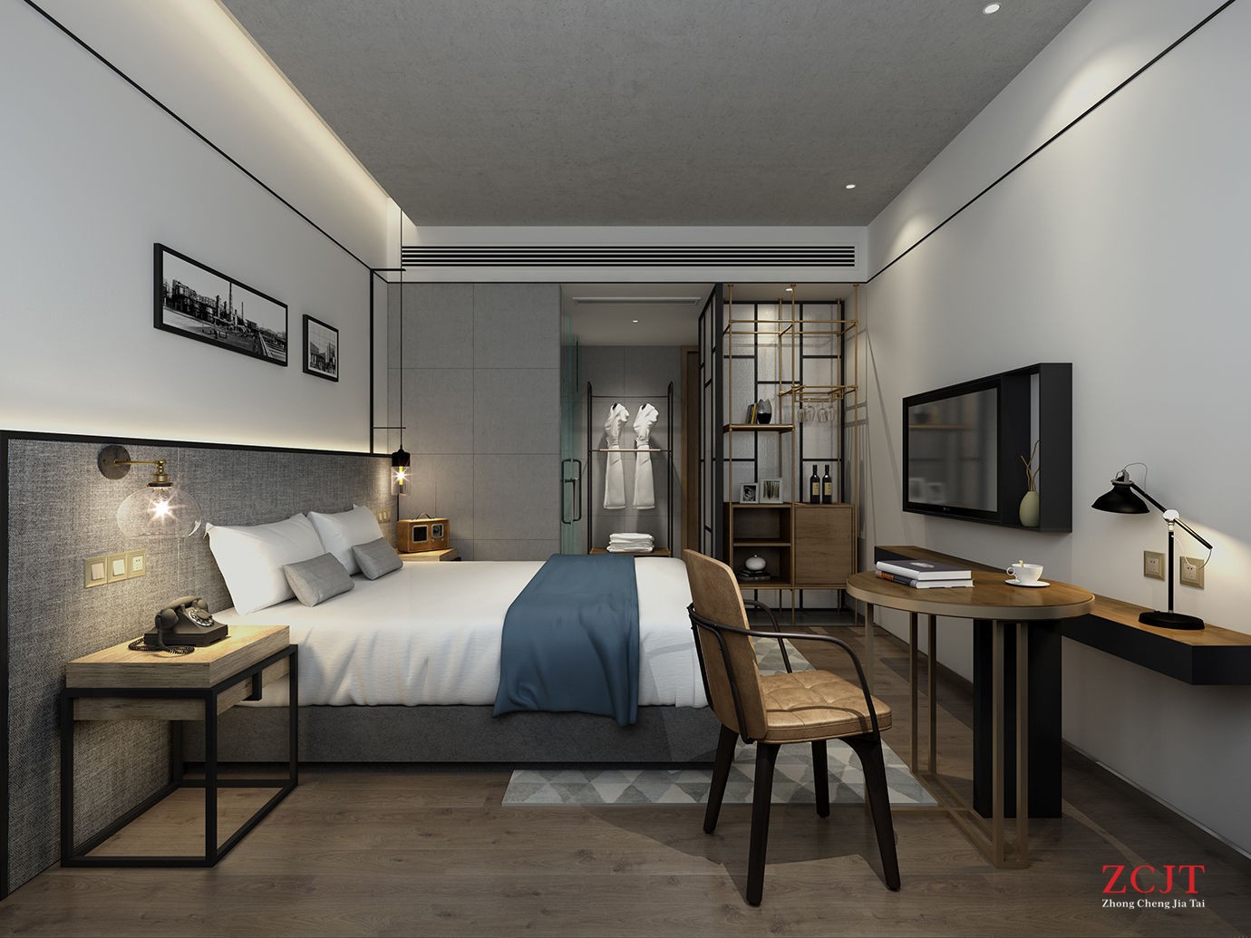 酒店客房裝修、室內(nèi)臥室設(shè)計