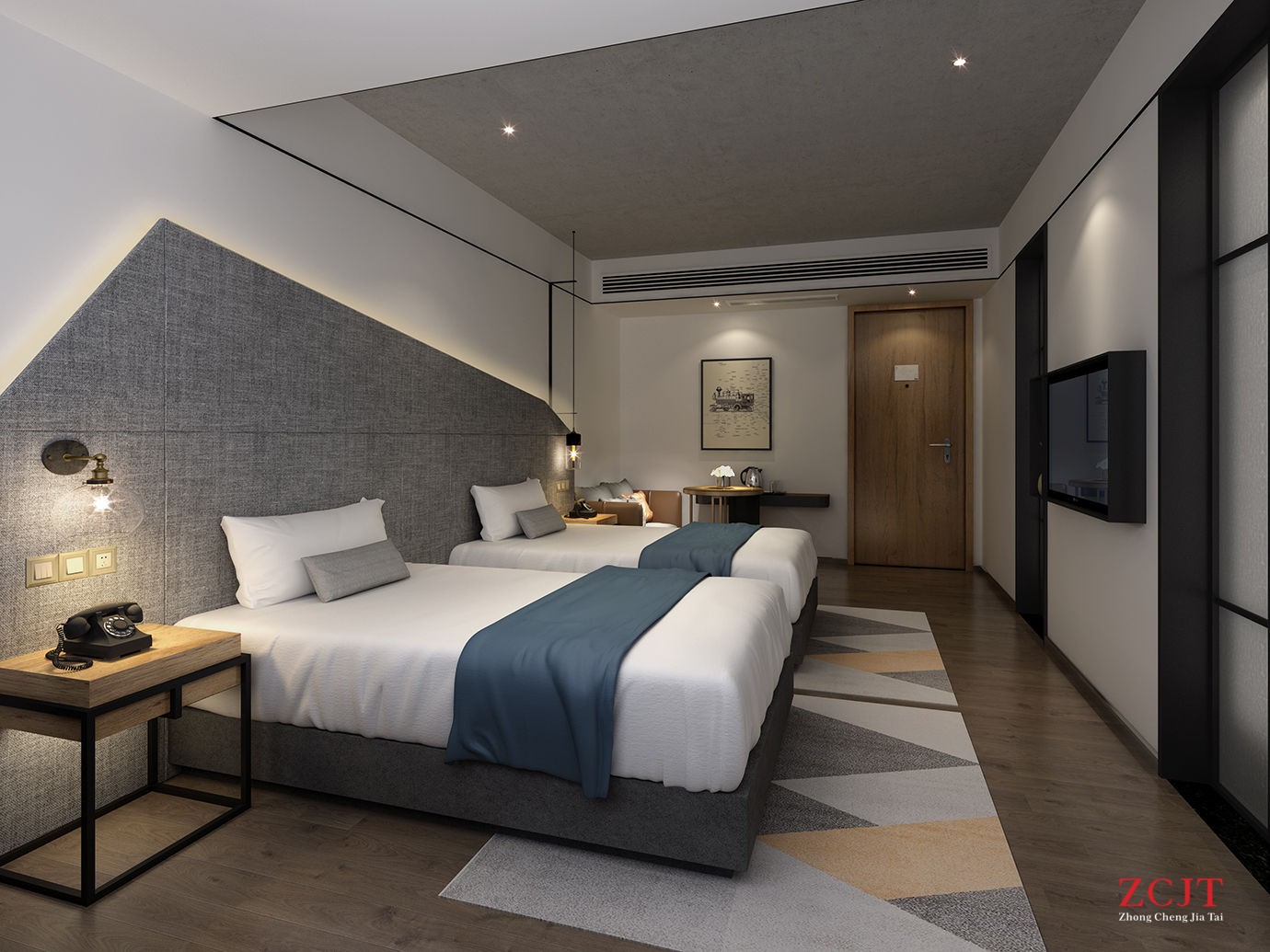 酒店臥室客房裝修