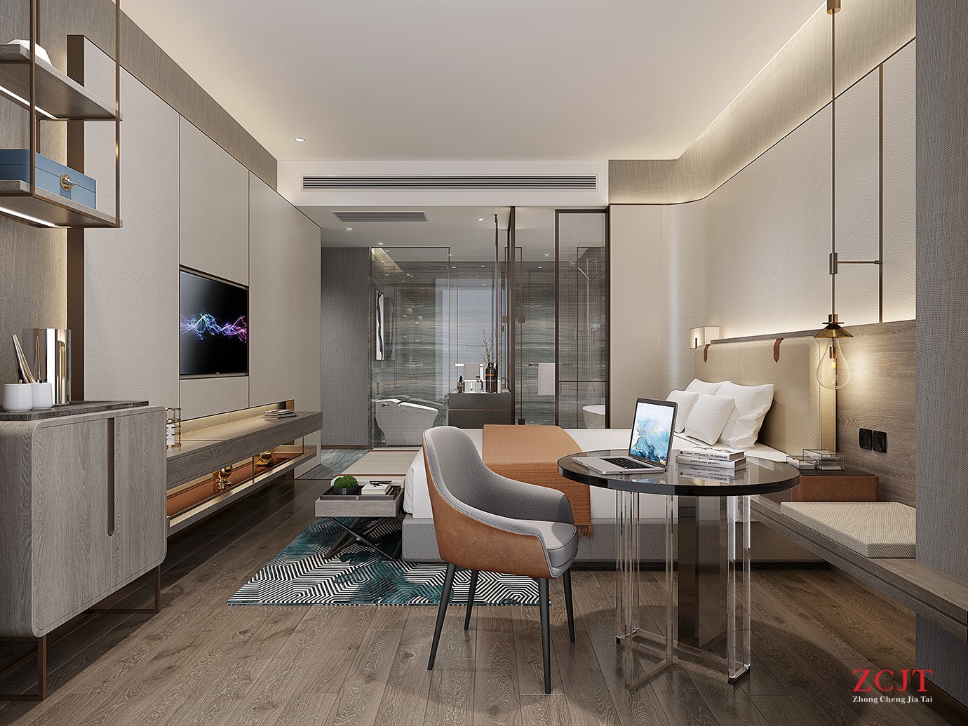 酒店單人間客房設(shè)計(jì)裝修