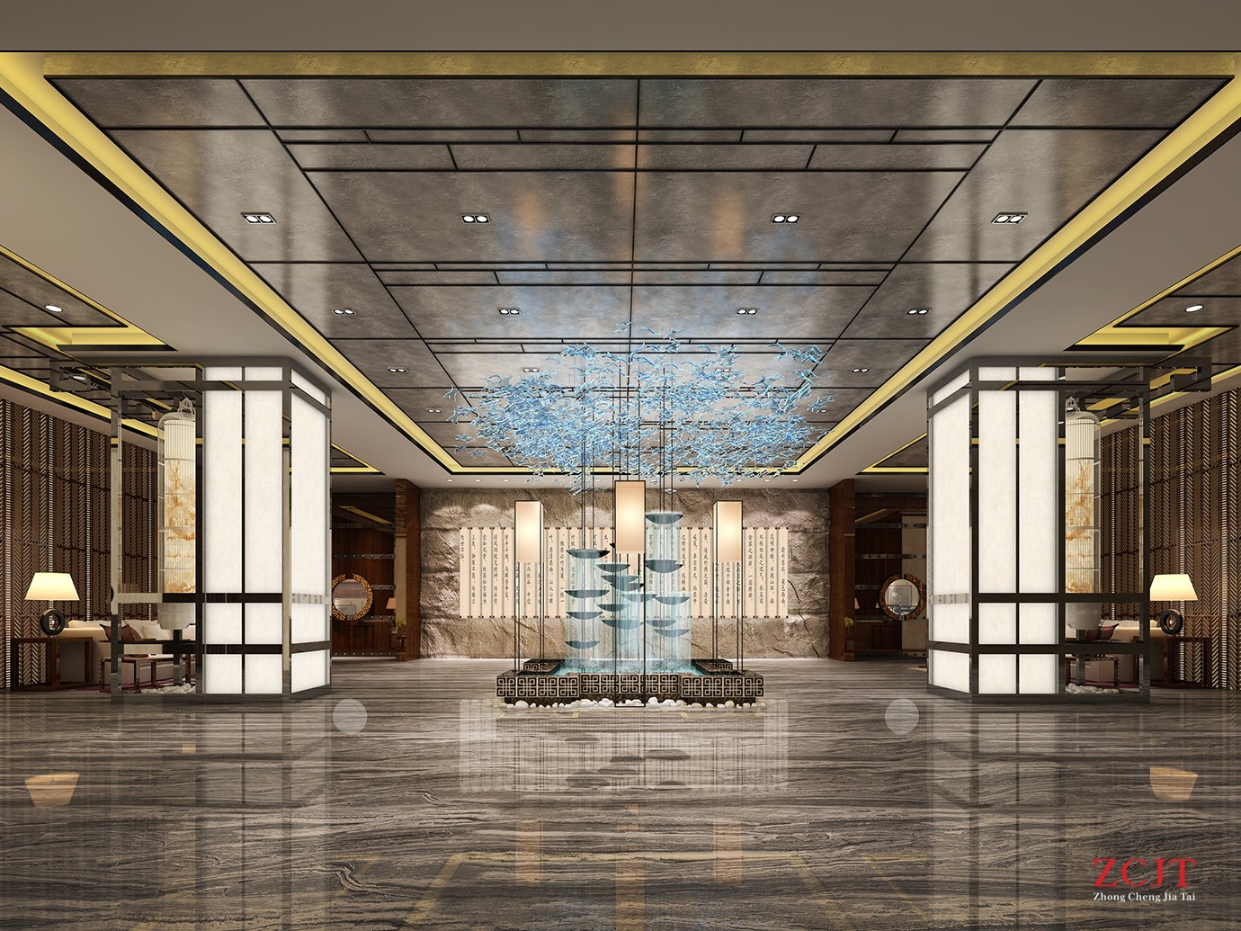 酒店大堂設(shè)計(jì)、工藝裝飾