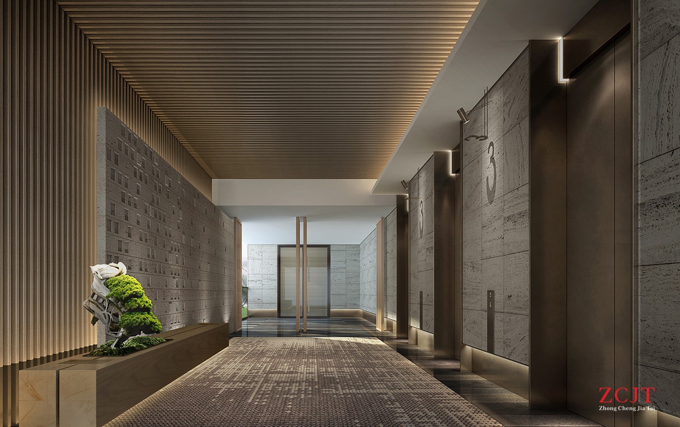 酒店電梯口入口設(shè)計