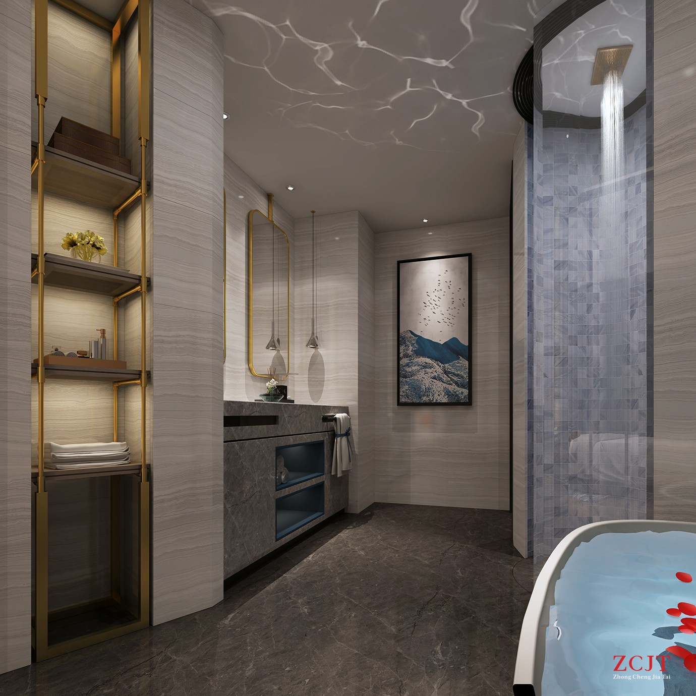 酒店洗浴間設(shè)計(jì)、衛(wèi)生間裝修