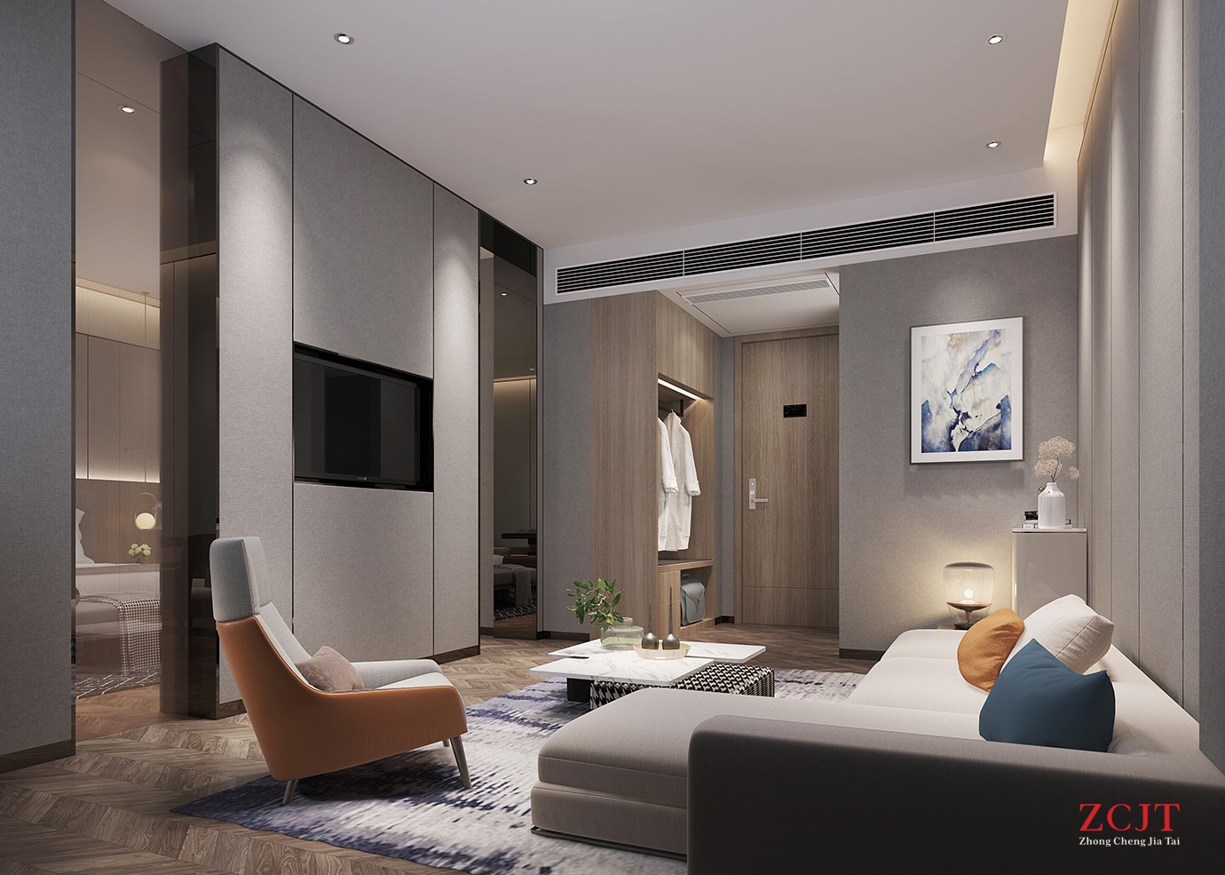 酒店標(biāo)間設(shè)計(jì)裝修