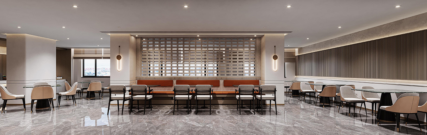 酒店裝修餐廳備餐區(qū)區(qū)域